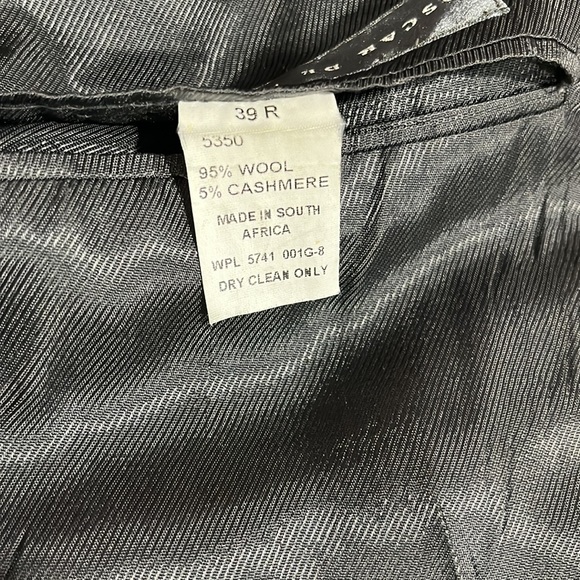 Oscar de la Renta wool cashmere Blazer men's 39R - Picture 9 of 13